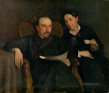 ヤン・ファン・ビアス Painting - 詩人ヤン・ファン・ビアスとその妻 芸術家ヤン・ファン・ビアスの両親